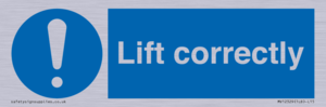 Lift correctly sign